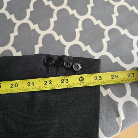 Canali Blazer Mens 42R Gray 100% Wool Made in Italy 2 Button Double Vent 4260 - Picture 10 of 16